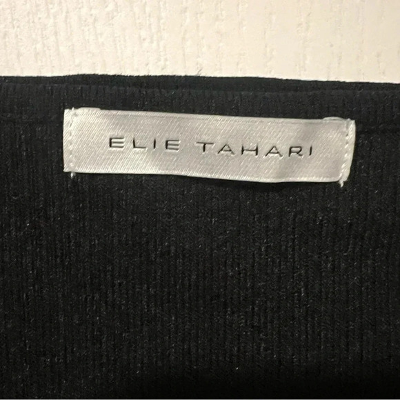NWT Elie Tahari Cold Shoulder Sweater Black Size XL - Picture 8 of 11
